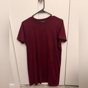 Brandy Melville Maroon Suede Sleeve Dress